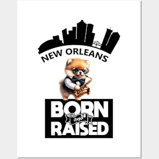 Jazz Pomeranian New Orleans Born And Raised Posters and Art